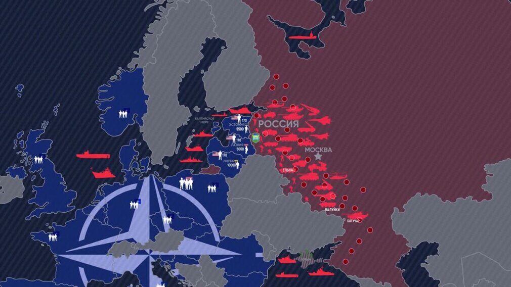 НАТО и Россия карта сил