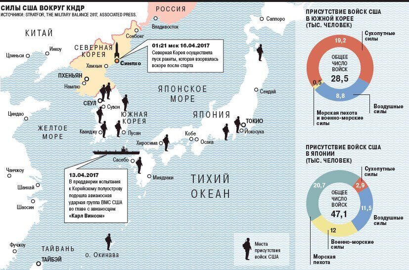 Карта японии и южной кореи